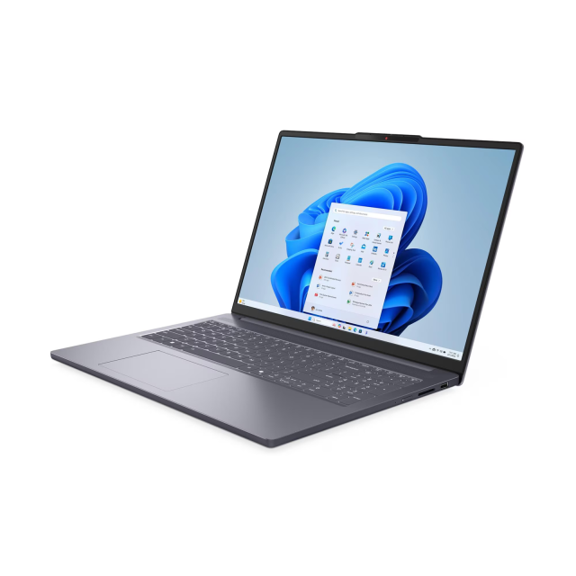 Лаптоп Lenovo IdeaPad Slim 5 16ARP10, AMD Ryzen 5 7535HS 6C (3.3 / 4.55 GHz, 16MB Cache), 16.0" (40.64 cm) WUXGA IPS Anti-glare, AMD Radeon 660M, 16GB DDR5, 512GB M.2 NVMe SSD, Free DOS