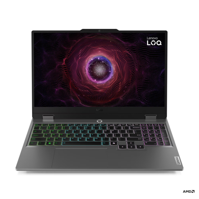Лаптоп Lenovo LOQ Gaming 15ARP9, AMD Ryzen 7 7235HS 4C (3.2/4.2GHz, 8MB Cache), 15.6'' (39.62 cm) FHD IPS Anti-glare, 144Hz, NVIDIA GF RTX4050 6GB GDDR6 DLSS 3, 24GB DDR5, 512GB SSD, Free DOS