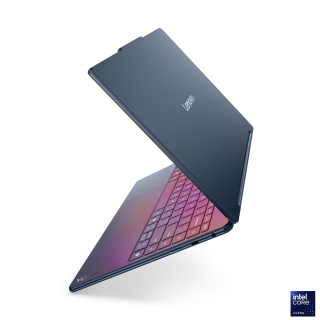 Лаптоп Lenovo Yoga 9 2-in-1 14ILL10 Aura Edition, Intel Core Ultra 7 258V 8C (2.2 / 4.8 GHz, 12MB Cache), 14.0" (35.56 cm) UHD+, Touchscreen, 32GB LPDDR5X, 1TB M.2 NVMe SSD, Windows 11 Home