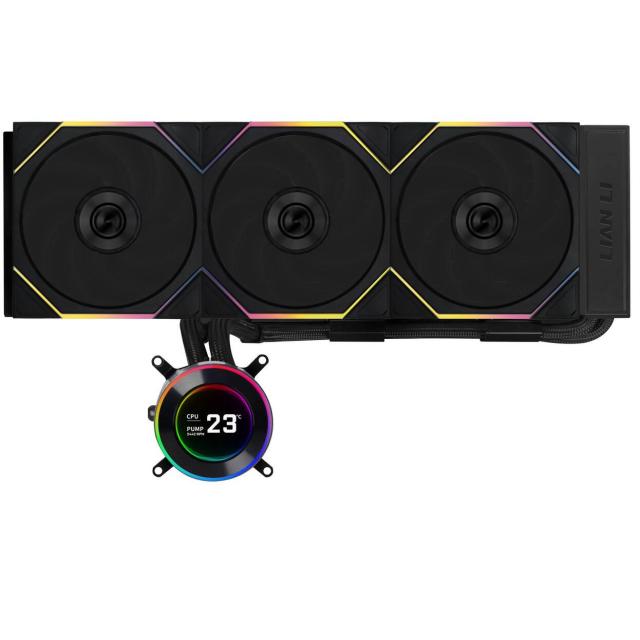 Охладител за процесор Lian Li HydroShift II LCD-C 360TL ARGB, LGA1700 / 1851, AM4 / AM5, Черен