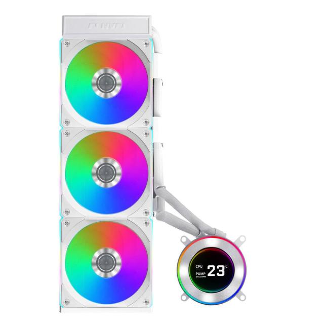 Охладител за процесор Lian Li HydroShift II LCD-C 360TL ARGB, LGA1700 / 1851, AM4 / AM5, Бял