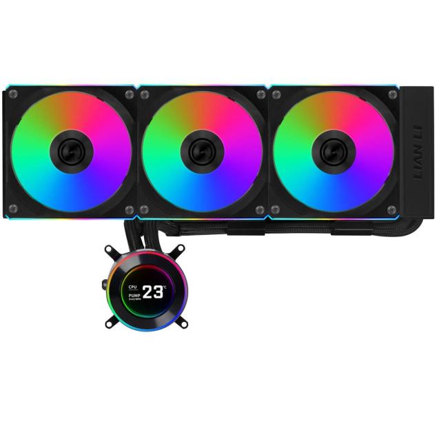 Охладител за процесор Lian Li HydroShift II LCD-C 360CL ARGB, LGA1700 / 1851, AM4 / AM5, Черен