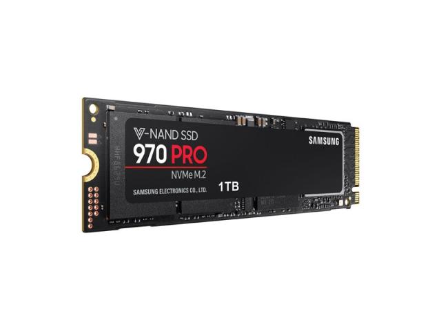 Твърд диск Samsung SSD 970 PRO 1024GB M.2, PCIe Gen 3.0 x4 NVMe 1.3, V-NAND 2-bit MLC, Phoenix Controller, 256-bit Encryption, Read 3500 MB/s Write 2700 MB/s, Cache Memory 512MB DDR4