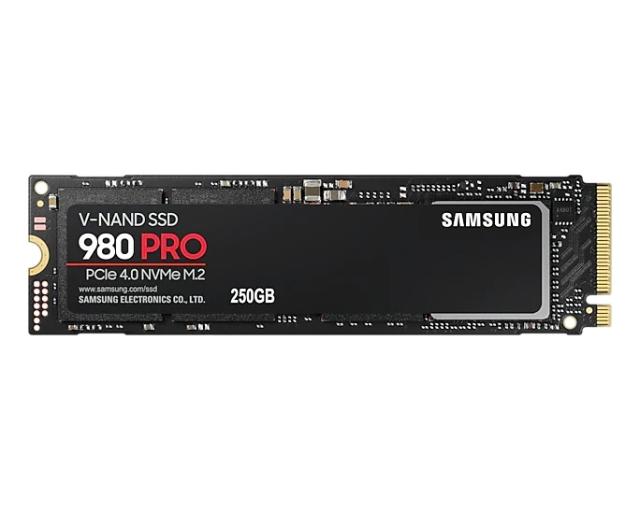 Твърд диск Samsung SSD 980 PRO 250GB Int. PCIe Gen 4.0 x4 NVMe 1.3c, V-NAND 3bit MLC, Read up to 7000 MB/s, Write up to 5100 MB/s, Elpis Controller, Cache Memory 512MB DDR4
