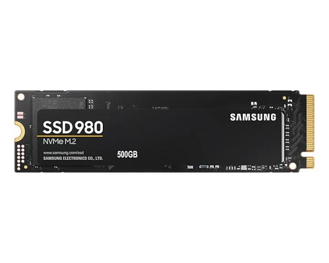 Samsung SSD 980 500GB PCIe 3.0 M.2 NVMe, V-NAND, Read 3100 MB/s Write 2600 MB/s
