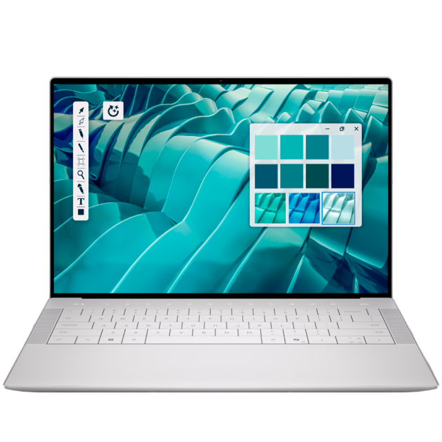 Лаптоп Dell 14 Premium DA14250, Intel Core Ultra 7 255H 16C (1.5 / 5.1 GHz, 24MB Cache), 14.5" (36.83) 3.2K OLED 120Hz Display, Touchscreen, NVIDIA GF RTX4050 6GB GDDR6 DLSS 3, 32GB LPDDR5X, 1 TB M.2 NVMe SSD, Windows 11 Pro