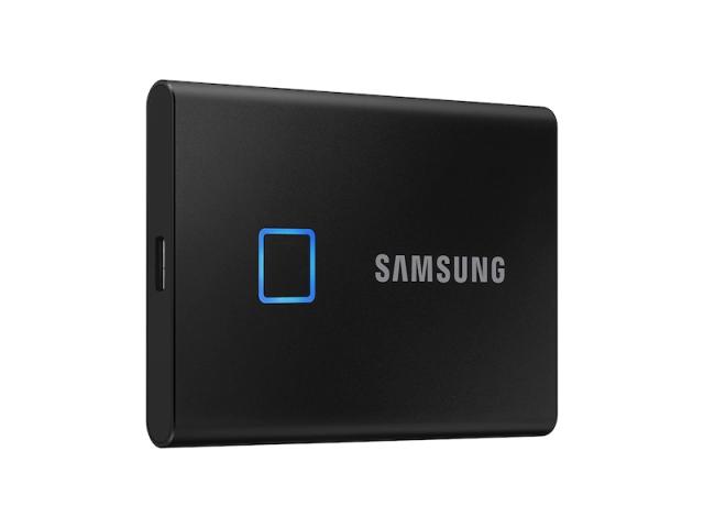 Външен диск Samsung Portable SSD T7 Touch 1TB, 2.5 USB 3.2, Fingerprint, Read 1050 MB/s Write 1000 MB/s, Black, MU-PC1T0K/WW