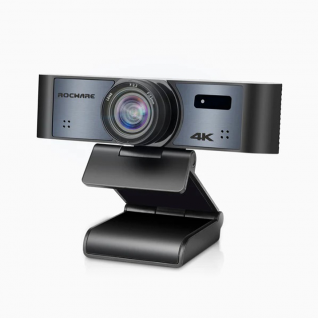 Уеб камера ROCWARE RC16, 4K UHD, 110 градуса, 8x зуум, USB-C