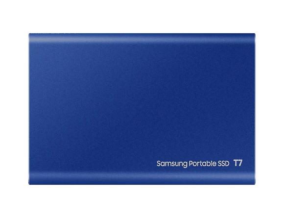 Външен диск Samsung Portable SSD T7 1TB, USB 3.2, Read 1050 MB/s Write 1000 MB/s, Indigo Blue