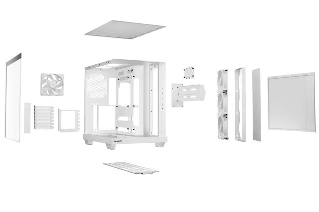 Кутия be quiet! LIGHT BASE 500 LX White, Middle Tower, 1x USB Type-C, 2x USB 3.2, ATX / mATX / Mini-ITX