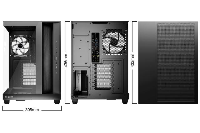 Кутия be quiet! LIGHT BASE 500 LX Black, Middle Tower, 1x USB Type-C, 2x USB 3.2, ATX / mATX / Mini-ITX