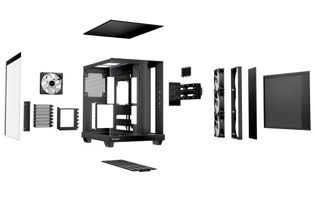 Кутия be quiet! LIGHT BASE 500 LX Black, Middle Tower, 1x USB Type-C, 2x USB 3.2, ATX / mATX / Mini-ITX