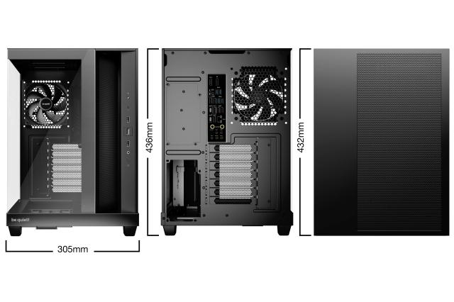 Кутия be quiet! LIGHT BASE 500 Black, Middle Tower, 1x USB Type-C, 2x USB 3.2, ATX / mATX / Mini-ITX