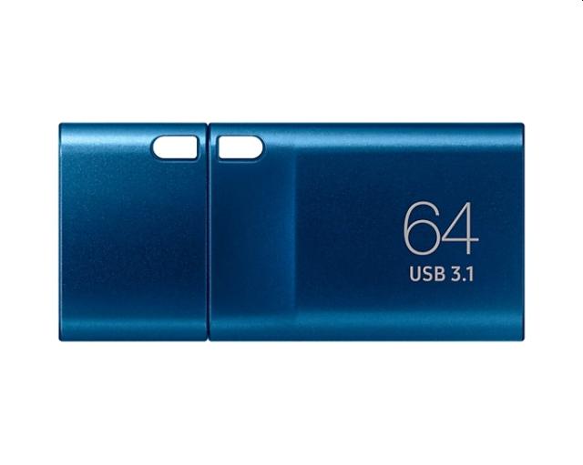 USB памет Samsung 64 GB Flash Drive, 300 MB/s, USB Type-C 3.1, Син