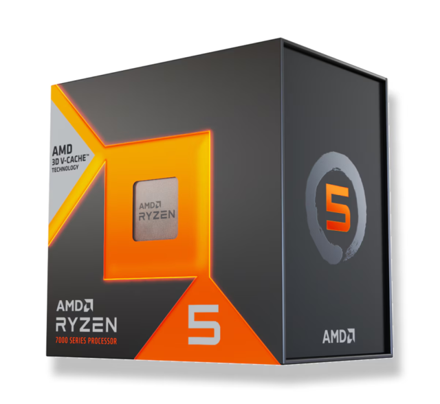 Процесор AMD Ryzen 5 7500X3D 6C (4.0/4.5GHz, 96MB Cache, 65W, AM5) BOX, без охлаждане