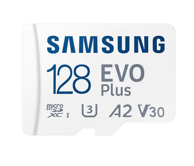 Карта памет Samsung 128GB micro SD Card EVO Plus with Adapter, Class10, Transfer Speed up to 130MB/s