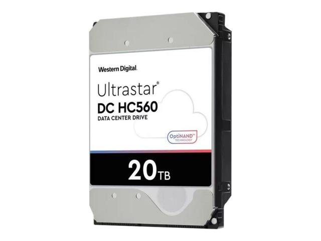 Твърд диск Western Digital Ultrastar HC560, 20TB SATA 6Gb/s, 7200 rpm, 512MB Cache, 3.5" (8.89 cm)
