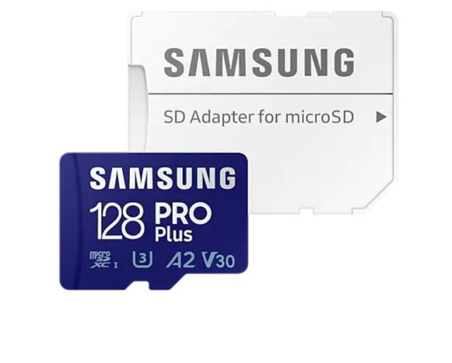Карта памет Samsung 128GB micro SD Card PRO Plus with Adapter, Class10, Read 160MB/s - Write 120MB/s