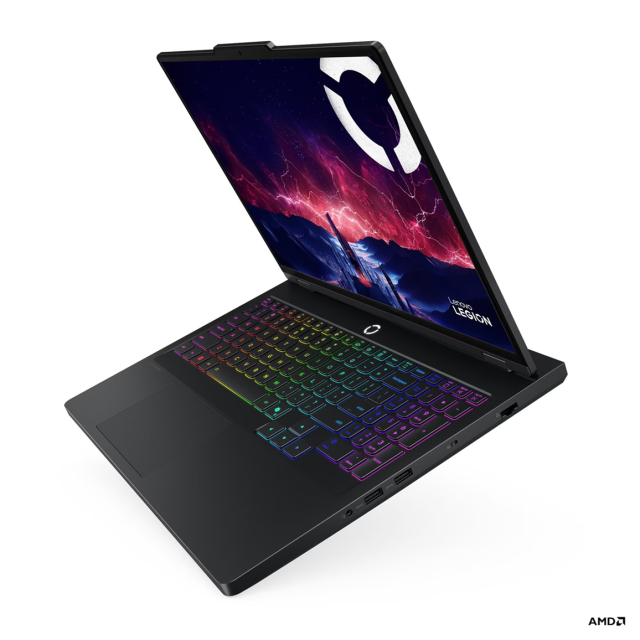 Лаптоп Lenovo Legion Pro 5 16AFR10, AMD Ryzen 9 9955HX 16C (2.5 / 5.4 GHz, 64MB Cache), 16.0" (40.64 cm) WQXGA OLED, 165Hz, NVIDIA GF RTX5060 8GB GDDR7 DLSS 4, 32GB DDR5, 1TB M.2 NVMe SSD, Free DOS