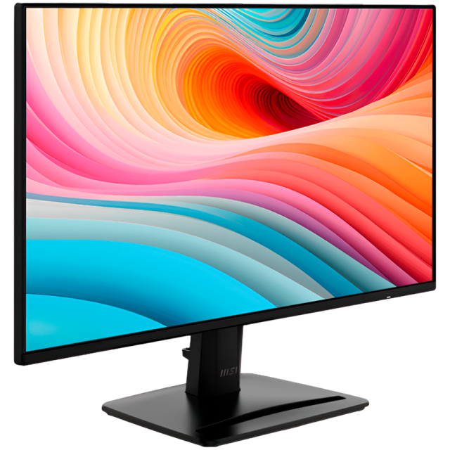 Монитор MSI PRO MP242A E2 Professional Business, 23.8" (60.45 cm) FHD IPS Anti-glare Display, 1ms (MPRT) / 4ms (GTG), 300nits, 120Hz, 1500:1, VGA, HDMI, DP