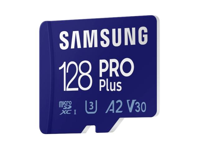 Памет Samsung 128GB Micro SD PRO Plus + Reader, Class10, Read 160MB/s - Write 120MB/s