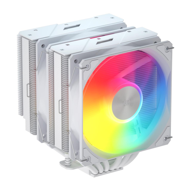 Охладител за процесор FSP MP7-WA DUAL TOWER WHIT, Intel LGA: 1851 / 1700 / 1200, AMD: AM4 / AM5