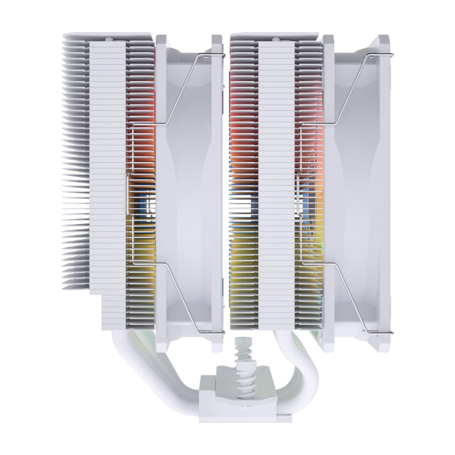 Охладител за процесор FSP MP7-WA DUAL TOWER WHIT, Intel LGA: 1851 / 1700 / 1200, AMD: AM4 / AM5