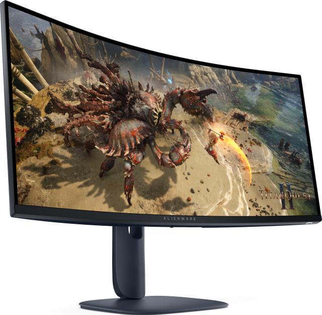 Монитор Dell Alienware AW3425DWM, 34" (86.36cm) Curved WQHD VA Anti-Glare Display, 180Hz, 1ms, 400 cd/m2, DisplayPort, HDMI, USB
