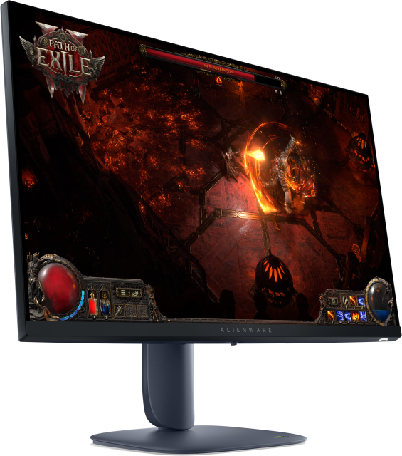 Монитор Dell Alienware AW2725DM, 27" (68.58cm) WQHD IPS Display, 180Hz, 1ms, 400 cd/m2, DisplayPort, HDMI, USB