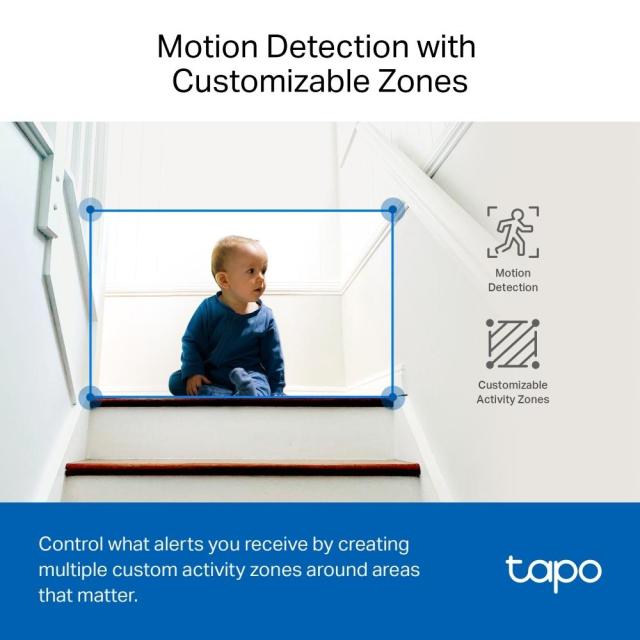 IP камера TP-Link Tapo C230, H.264, 3K 5MP (2880×1620 px), IR осветленост (до 12m), куполна Pan/Tilt камери, Wi-Fi, аудио, Micro SD слот до 512 GB, AI проследяване