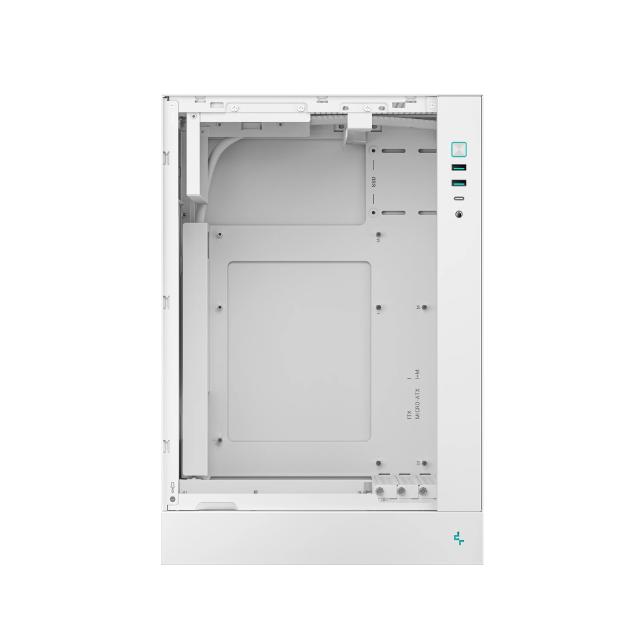 Кутия за компютър DeepCool CH170 PLUS WH, Mini Tower, 1 x USB Type-C 3.2, 2 x USB 3.0, 1 x HD Audio, mATX, Mini-ITX
