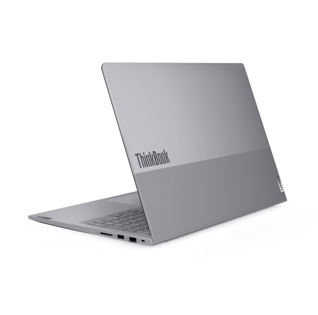 Лаптоп Lenovo ThinkBook 16 G8 IAL, Intel Core Ultra 7 255H 16C (1.50 / 5.10 GHz, 24MB Cache), 15.6'' (39.62 cm) WUXGA IPS Anti-glare, 16GB DDR5, 512GB M.2 NVMe SSD, Free DOS