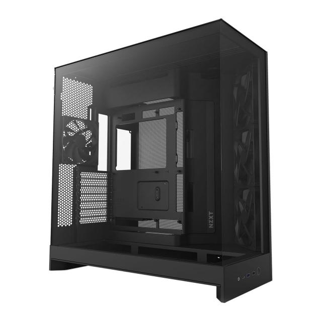 Кутия NZXT H9 Flow Dual-Chamber Matte Black, Mid Tower, 2 x USB 3.2. 1 x USB Type-C 3.2, 1 x HD Audio, E-ATX / ATX / Micro ATX / Mini ITX
