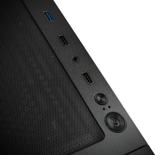 Кутия Kolink Observatory HF Mesh Black, Middle Tower, 1 x USB 3.0. 1 x USB 2.0, 1 x HD Audio, ATX / Micro ATX / Mini ITX