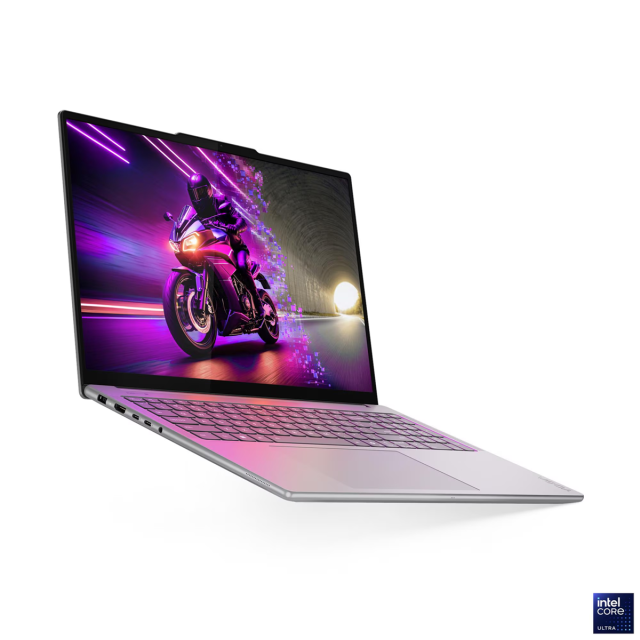 Лаптоп Lenovo Yoga Pro 9 16IAH10, Intel Core Ultra 9 285H 16C (2.7 / 5.4 GHz, 24MB Cache), 16.0" (40.64 cm) 3.2K OLED Touchscreen Display, NVIDIA GF RTX 5070 8GB GDDR7 DLSS 4, 64GB LPDDR5X, 2 x 1TB M.2 NVMe SSD, Windows 11 Home