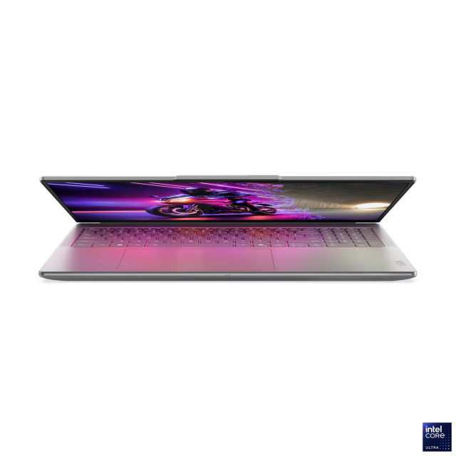 Лаптоп Lenovo Yoga Pro 9 16IAH10, Intel Core Ultra 9 285H 16C (2.7 / 5.4 GHz, 24MB Cache), 16.0" (40.64 cm) 3.2K OLED Touchscreen Display, NVIDIA GF RTX 5070 8GB GDDR7 DLSS 4, 64GB LPDDR5X, 2 x 1TB M.2 NVMe SSD, Windows 11 Home
