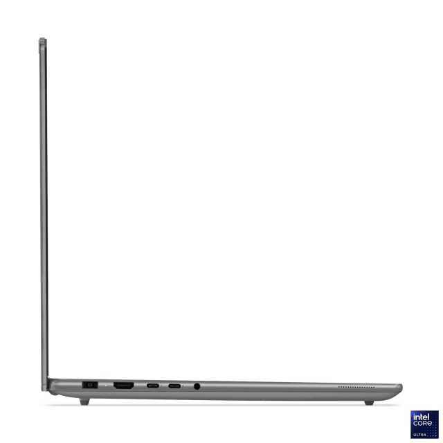 Лаптоп Lenovo Yoga Pro 9 16IAH10, Intel Core Ultra 9 285H 16C (2.7 / 5.4 GHz, 24MB Cache), 16.0" (40.64 cm) 3.2K OLED Touchscreen Display, NVIDIA GF RTX 5070 8GB GDDR7 DLSS 4, 64GB LPDDR5X, 2 x 1TB M.2 NVMe SSD, Windows 11 Home