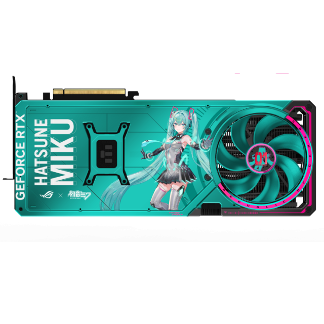 Видео карта ASUS ROG Astral GeForce RTX 5080 16GB GDDR7 OC Hatsune Miku Edition, 256-bit, HDMI, DP