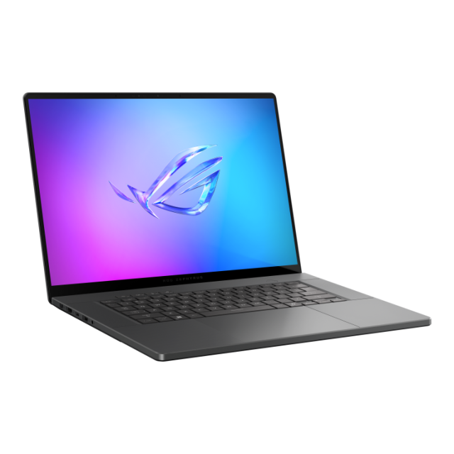 Лаптоп ASUS ROG Zephyrus G16 GU605CW-QR092X, Intel Core Ultra 9 285H 16C (2.7 / 5.4 GHz, 24MB Cache), 16.0" (40.64 cm) WQXGA OLED, NVIDIA RTX 5080 16GB GDDR7 DLSS 4, 64GB DDR5, 2 TB M.2 NVMe SSD, Windows 11 Pro