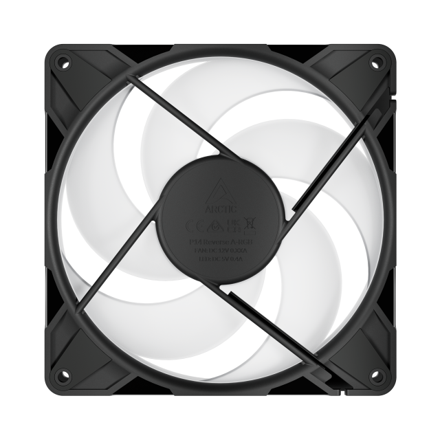 Комплект вентилатори 3-Pack ARCTIC P14 Pro Reverse A-RGB 140mm PWM, 4-Pin (PWM) / 3-Pin ARGB