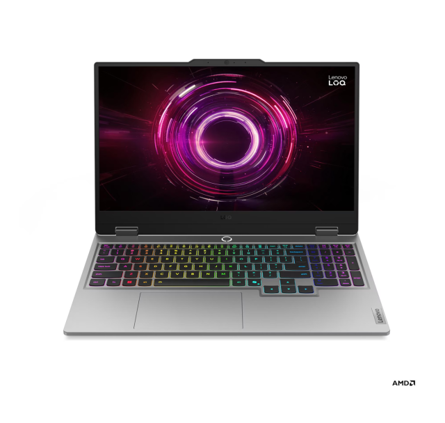 Лаптоп Lenovo LOQ 15AHP10, AMD Ryzen 7 250 8C (3.3 / 5.1 GHz, 16MB Cache), 15.6'' (39.62 cm) FHD IPS Anti-glare display, 144Hz, NVIDIA GF RTX5060 8GB GDDR7 DLSS 4, 32GB DDR5, 512 GB M.2 NVMe SSD, Free DOS
