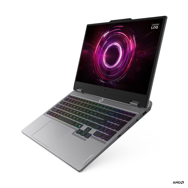 Лаптоп Lenovo LOQ 15AHP10, AMD Ryzen 7 250 8C (3.3 / 5.1 GHz, 16MB Cache), 15.6'' (39.62 cm) FHD IPS Anti-glare display, 144Hz, NVIDIA GF RTX5060 8GB GDDR7 DLSS 4, 32GB DDR5, 512 GB M.2 NVMe SSD, Free DOS