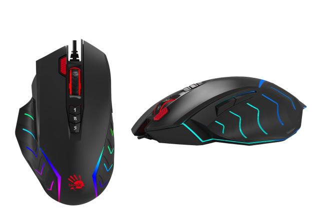 Геймърска мишка Bloody J95s, RGB, оптична (8000 CPI), USB