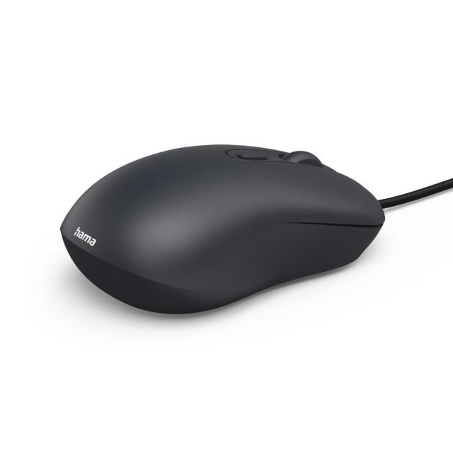 Мишка HAMA CM-200, Silent, оптична (2000dpi), 4 бутонна, USB