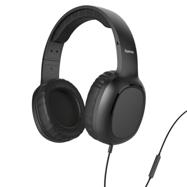 Слушалки HAMA Fun C, микрофон, USB Type-C, черни