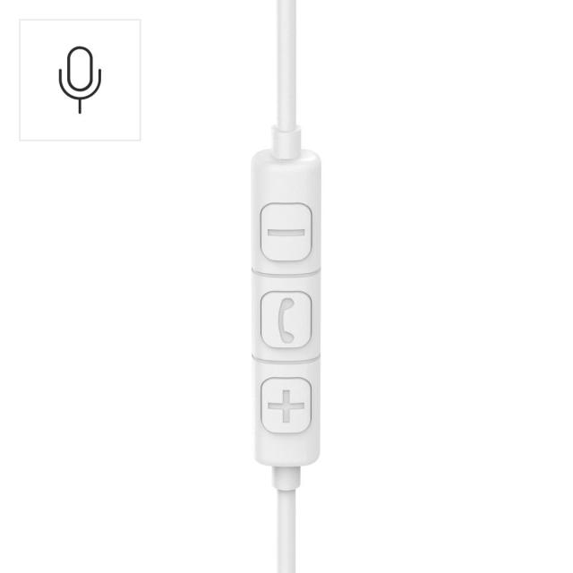 Слушалки HAMA Fun C, микрофон, USB Type-C, бели