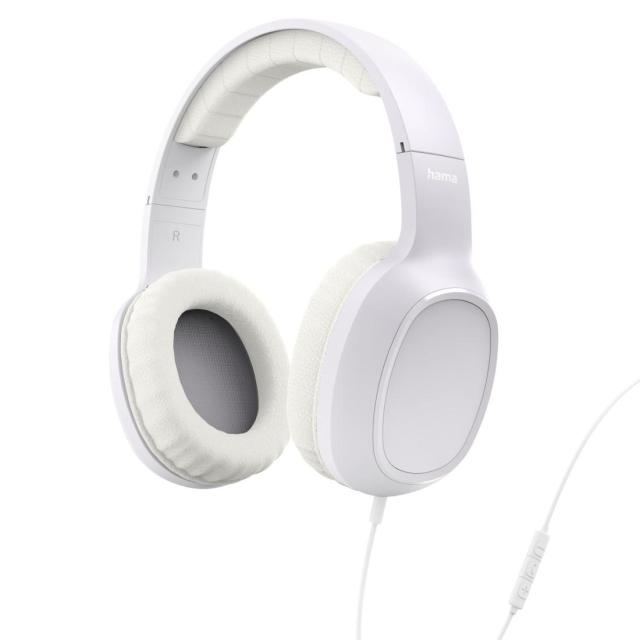 Слушалки HAMA Fun C, микрофон, USB Type-C, бели