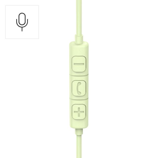 Слушалки HAMA Fun C, микрофон, USB Type-C, зелени