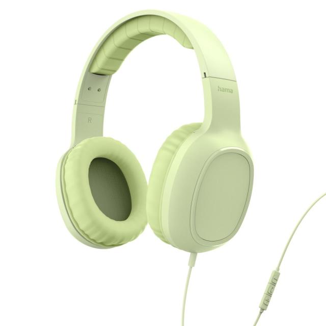 Слушалки HAMA Fun C, микрофон, USB Type-C, зелени