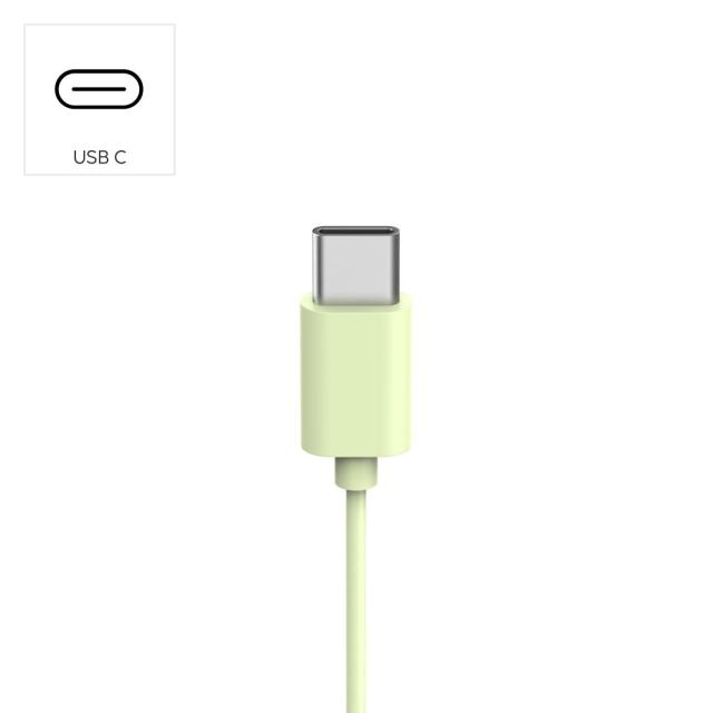Слушалки HAMA Fun C, микрофон, USB Type-C, зелени